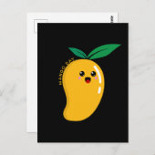 Mango Day, niedlich Mango Postkarte (Vorne/Hinten)