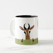 Mango der Gazellepeekaboo Zweifarbige Tasse (Vorderseite Links)