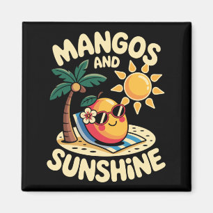 Mango-Design für Männer Frauen Vegan Mango-Liebhab Magnet
