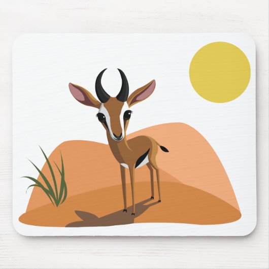 Mango die Gazelle Mousepad (Vorne)