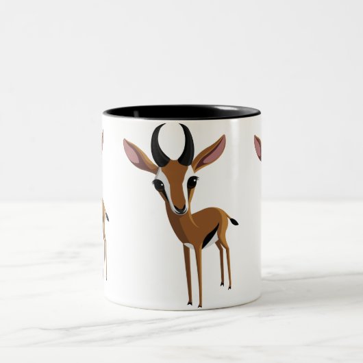 Mango die Gazelle Zweifarbige Tasse (Mittel)