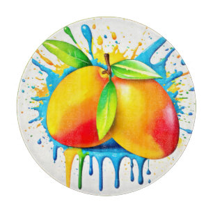 Mango Farbexplosion Schneidebrett