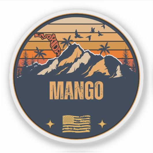Mango, Florida Aufkleber (Vorderseite)