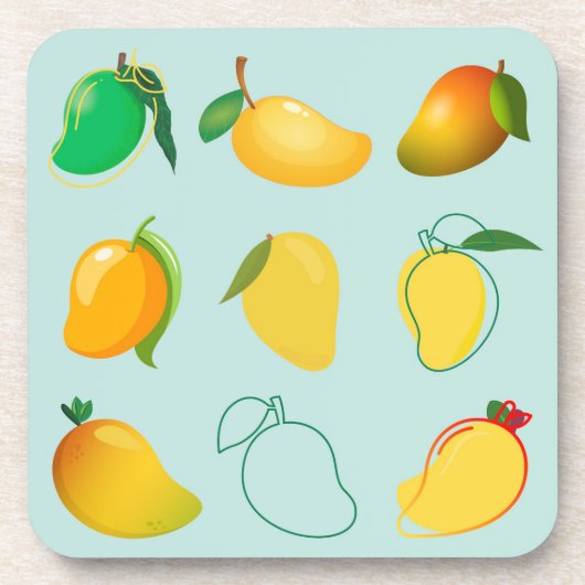 Mango Fresh Getränkeuntersetzer (Vorderseite)