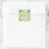 Mango Frisch Quadratischer Aufkleber (Tasche)