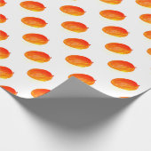 Mango Frucht Aquarell Chic Food Tropical Pattern Geschenkpapier (Ecke)