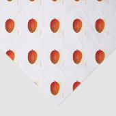 Mango Frucht Aquarell Chic Food Tropical Pattern Seidenpapier (Ausschnitt)