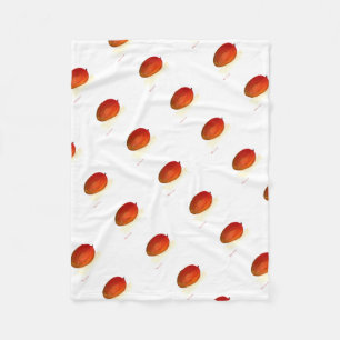 Mango Frucht Aquarell tropische Lebensmittel Orang Fleecedecke