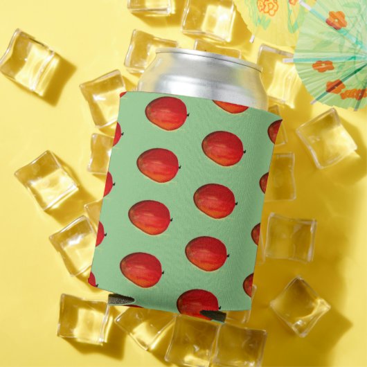 Mango Frucht Aquarellgrün Lebensmittel Tropisches  Dosenkühler (In Situ Sommer)