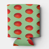 Mango Frucht Aquarellgrün Lebensmittel Tropisches  Dosenkühler (Rückseite)