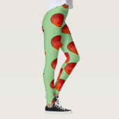 Mango Frucht Aquarellgrün Lebensmittel Tropisches  Leggings (Rechts)