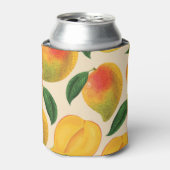 Mango Frucht Nahtloses Muster Dosenkühler (Kanne Vorderseite)