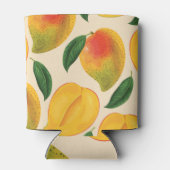 Mango Frucht Nahtloses Muster Dosenkühler (Rückseite)