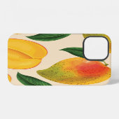 Mango Frucht Nahtloses Muster iPhone Hülle (Rückseite (Horizontal))