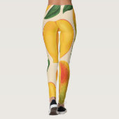 Mango Frucht Nahtloses Muster Leggings (Rückseite)