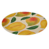 Mango Frucht Nahtloses Muster Schneidebrett (Ecke)