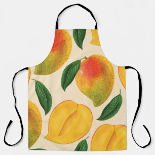 Mango Frucht Nahtloses Muster Schürze