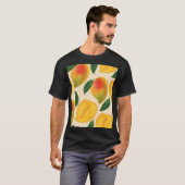 Mango Frucht Nahtloses Muster T-Shirt (Vorne ganz)