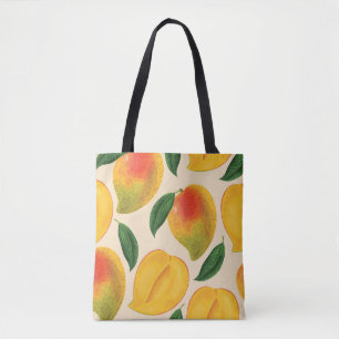 Mango Frucht Nahtloses Muster Tasche