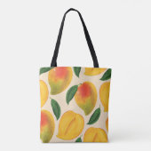 Mango Frucht Nahtloses Muster Tasche (Rückseite)