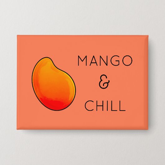 Mango-Frucht-Sammelbutton Button (Vorderseite)