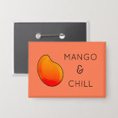 Mango-Frucht-Sammelbutton Button (Vorderseite/Rückseite)