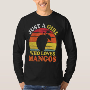 Mango Frucht Vintage Nur Ein Mädchen Das Mangos Li T-Shirt