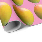 Mango Fruchtmuster für Vegetarier und Vegan Geschenkpapier (Rolleneckpunkt)