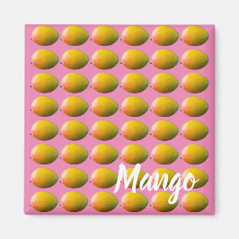 Mango Fruchtmuster für Vegetarier und Vegan Magnet