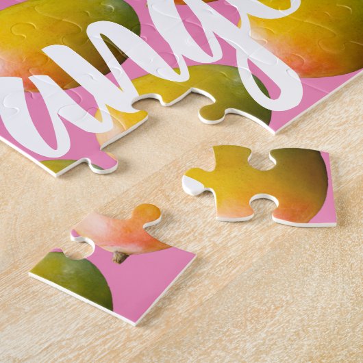 Mango Fruchtmuster für Vegetarier und Vegan Puzzle (Seite)