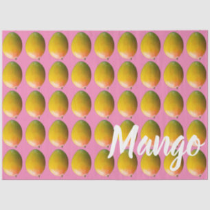 Mango Fruchtmuster für Vegetarier und Vegan Seidenpapier