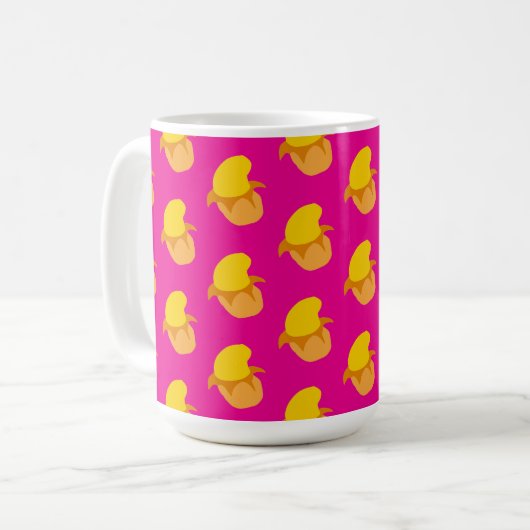 Mango-Fruchtmuster Kaffeetasse (Vorderseite Links)