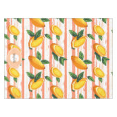 Mango Fruit Muster mit grünen Blätter Tischdecke (Vorderseite (Horizontal))