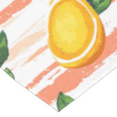 Mango Fruit Muster mit grünen Blätter Tischdecke (Schrägansicht)