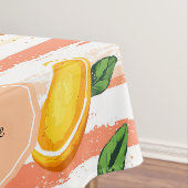 Mango Fruit Muster mit grünen Blätter Tischdecke (Beispiel)