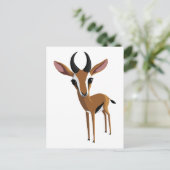 Mango, Gazelle Postkarte (Stehend Vorderseite)
