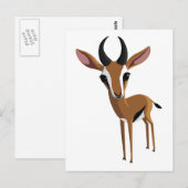 Mango, Gazelle Postkarte (Vorne/Hinten)