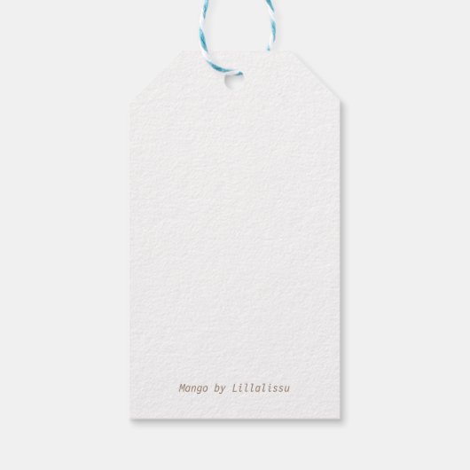 Mango! Geschenkanhänger (Rückseite)