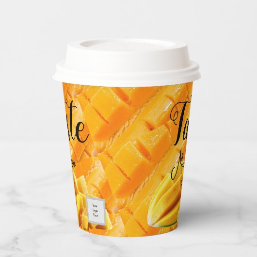 Mango-Geschmack Pappbecher (Links)