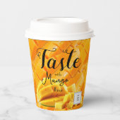 Mango-Geschmack Pappbecher (Vorderseite)