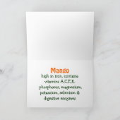 Mango-Grußkarte Karte (Innenseite)