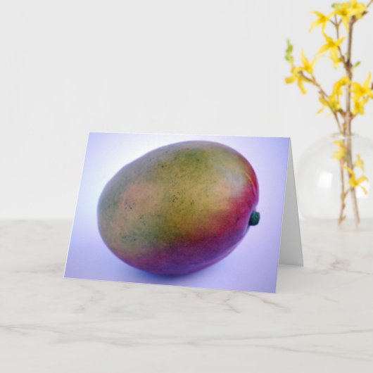 Mango-Grußkarte Karte (Gelbe Blume)