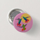 Mango Hummingbird Art Button (Vorne & Hinten)