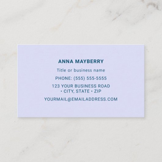 Mango Hummingbird Visitenkarte (Rückseite)