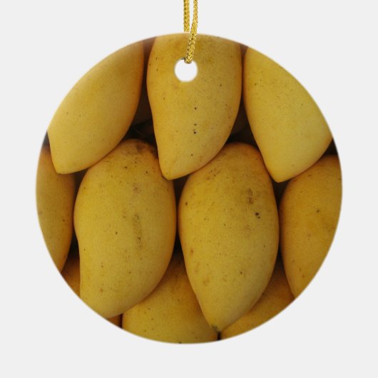 Mango Keramik Ornament (Vorne)