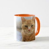 Mango - klassische Tasse 11oz, orange (VorderseiteRechts)