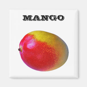 Mango - (Kühlschrankmagnet-Quadrat) Magnet