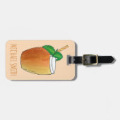 Mango Lassi Erfrischend indischer Jogurt Fruchtsaf Gepäckanhänger (Vorderseite horizontal)