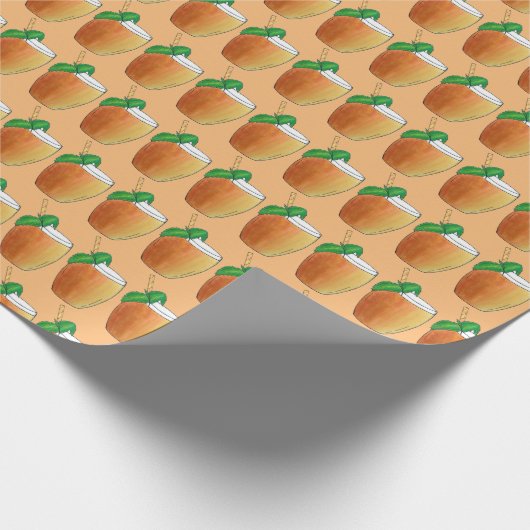 Mango Lassi Erfrischend indischer Jogurt Fruchtsaf Geschenkpapier (Ecke)