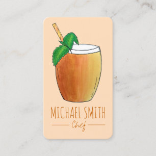 Mango Lassi Erfrischend indischer Jogurt Fruchtsaf Visitenkarte